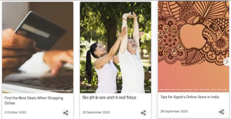 Google Features Web Stories Carousel on Discover Starting in India, Brazil and US